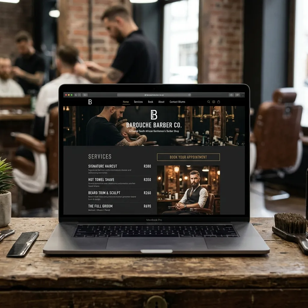 SharpEdge Gents Barber Website Design