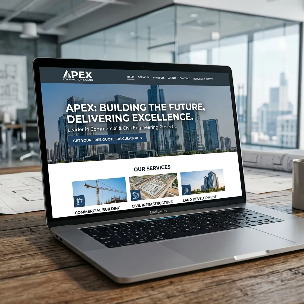 Foundry Built Construction Website Design