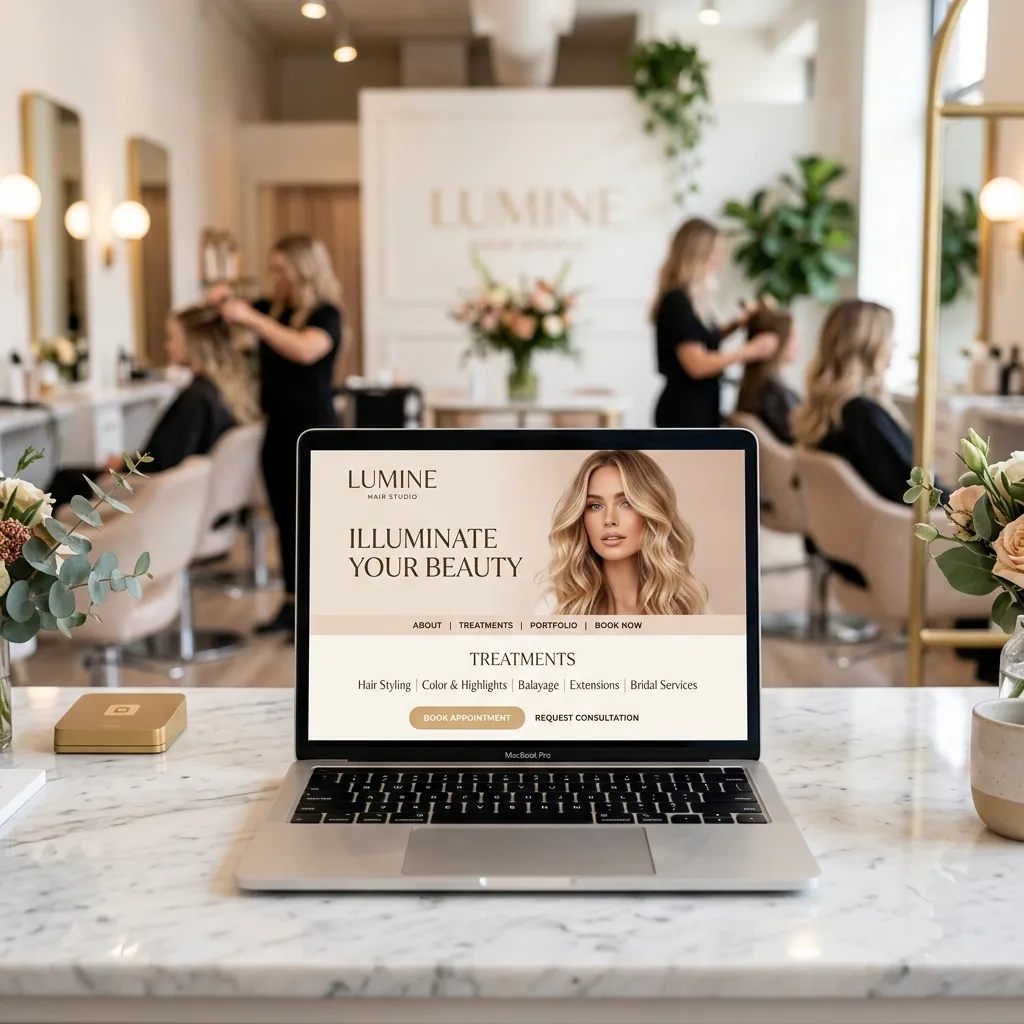 Lumine Hair Studio Website Design